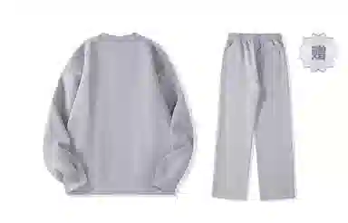 我是大卫 纯色简约圆领宽松休闲卫衣 男女同款