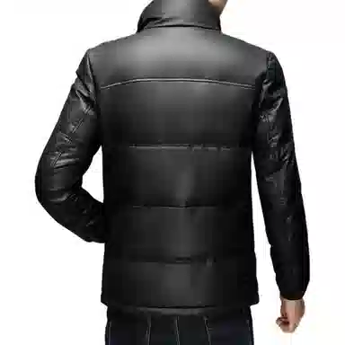 恒源祥 摇粒加绒加厚保暖长袖羽绒服 男款