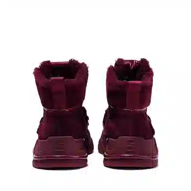 瑟莱雅 牛剖层革 加绒加厚保暖 高帮 板鞋 女款