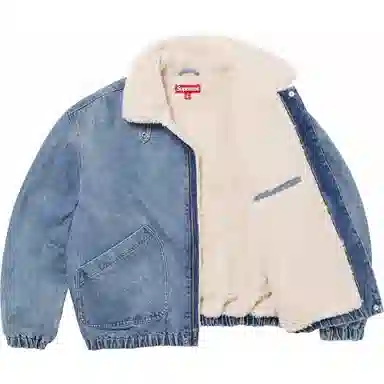 Supreme FW24 WEEK6 Faux Shearling Lined Bomber Jacket