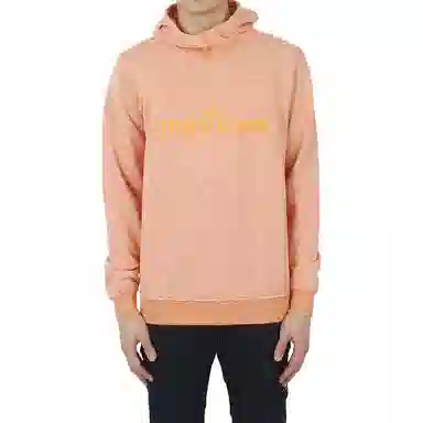 Stone Island Ghost Pieces Hoodie Orange
