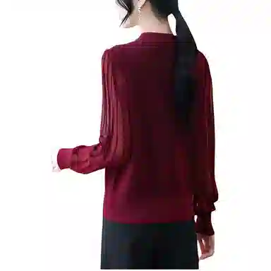曲韩 休闲舒适时尚百搭长袖针织衫 女款