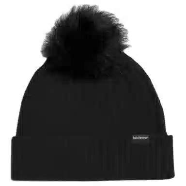 lululemon Pom Pom Cable Knit Hat Ivory Pink