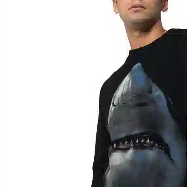 Givenchy FW22 Shark Print Crewneck Sweatshirt Black