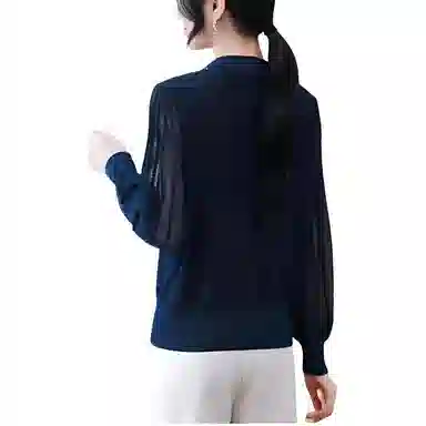 曲韩 休闲舒适时尚百搭长袖针织衫 女款