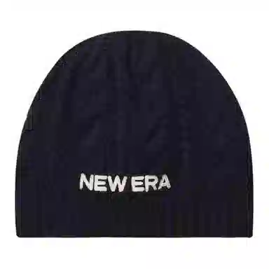 New Era Logo Beanie Black