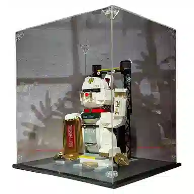 欧洛伊 造币招财猫积木 摆件 拼装模型