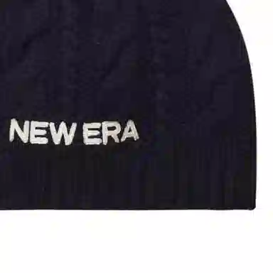 New Era Logo Beanie Black