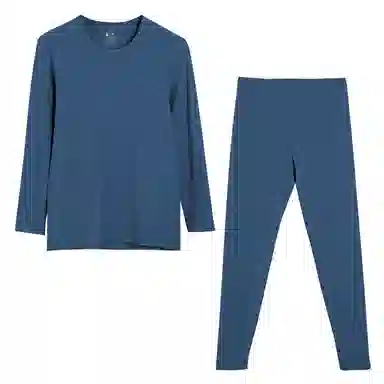 红豆 简约舒适休闲长袖上衣松紧腰长裤保暖套装 男款