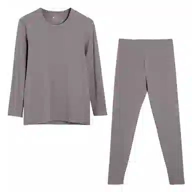 红豆 简约舒适休闲长袖上衣松紧腰长裤保暖套装 男款