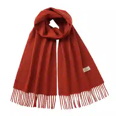 玖慕 秋冬加厚保暖送礼情侣本命年披肩 山羊绒 绒线围巾 女款