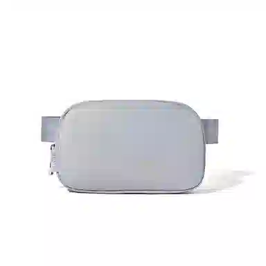 波斯丹顿 轻便防泼水简约 织物 腰包胸包 小号 男女同款情侣款 黑色/灰色