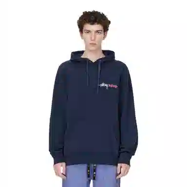 Stussy FW21 Positive Vibrations Embroidered Hoodie Logo