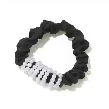 如花梦 法式立体缠绕优雅缎面高马尾精致复古端庄高弹力不伤发 布艺 发圈 女款