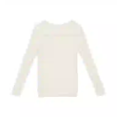 柏黛妃 一字领慵懒风字母软糯针织衫 女款