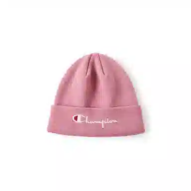 Champion Embroidered Script Logo Beanie Red