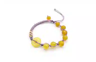 嘉福莱 花香满园系列 守护花神 平安喜乐四季见喜 清冷精致温柔 小众国风原创设计 琉璃 手链 女款