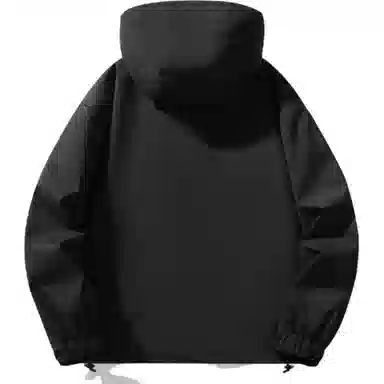 雅鹿优选  保暖连帽拉链长袖  防水防风透气耐磨冲锋衣 男款