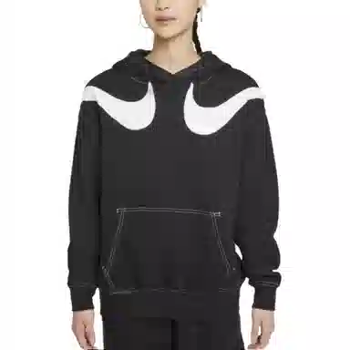 Nike Swoosh Fleece Hoodie Black