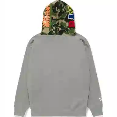 A BATHING APE x Bored Ape Shark Hoodie Grey