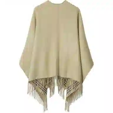 Burberry Check Wool Reversible Cape