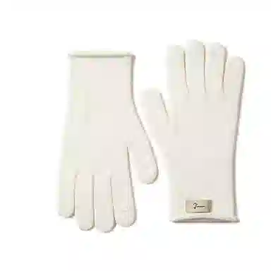 玖慕 韩版 百搭加厚保暖户外针织毛线 绵羊毛 绒线手套 女款