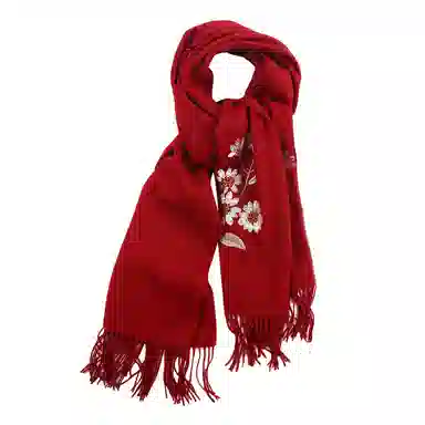 上海故事   手感软糯纯羊毛披肩  绵羊毛围巾围脖   女款