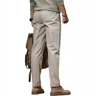 季言 直筒纯色百搭休闲裤 男款