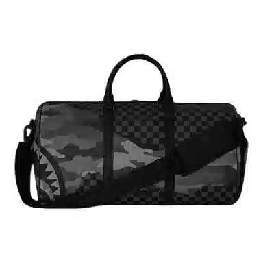 SPRAYGROUND Shark Mouth Checkered Travel Bag Black
