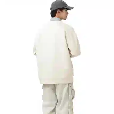 大卫贝肯 字母纯色基础款休闲宽松套头重磅圆领长袖卫衣 男女同款