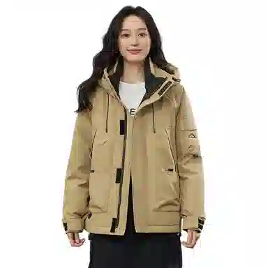 鸭鸭 新山系系列时尚户外登山休闲防寒防风冲锋衣羽绒服 男女同款