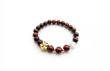 嘉福莱 月下花影 轻奢气质古典温柔 正缘桃花 清冷简约国风原创设计 檀木 手串 女款