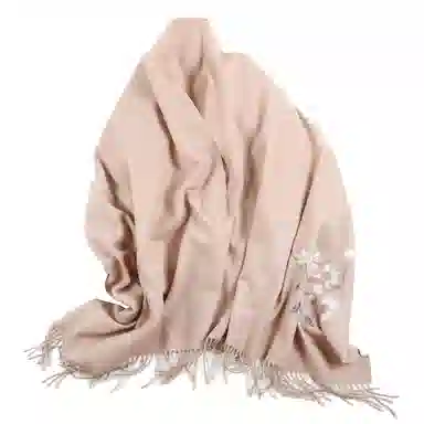 上海故事   手感软糯纯羊毛披肩  绵羊毛围巾围脖   女款