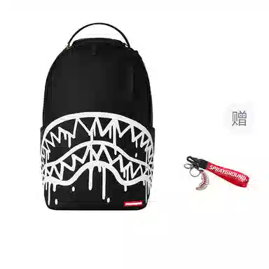 Sprayground Shark Logo Black Backpack