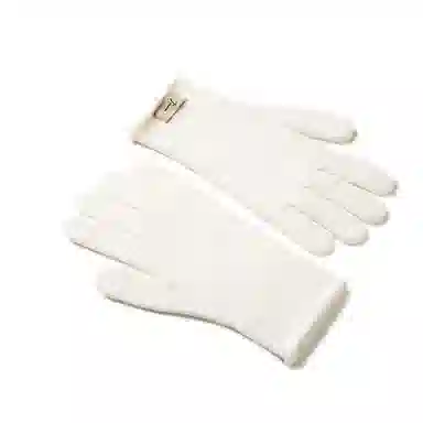 玖慕 韩版 百搭加厚保暖户外针织毛线 绵羊毛 绒线手套 女款