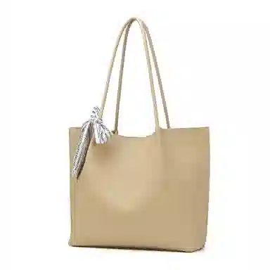 木林森 休闲简约质感日常通勤时尚百搭 合成革 手提单肩包 常规 女款 杏色