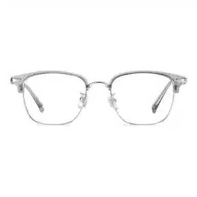 苍木优品 超轻纯钛半框近视镜框复古斯文理工可配度数大框眼睛架 功能性眼镜 男女同款情侣款