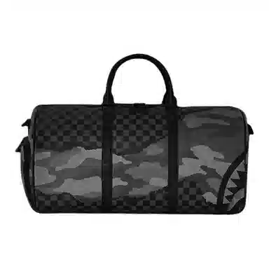 SPRAYGROUND Shark Mouth Checkered Travel Bag Black