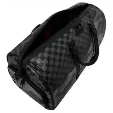 SPRAYGROUND Shark Mouth Checkered Travel Bag Black