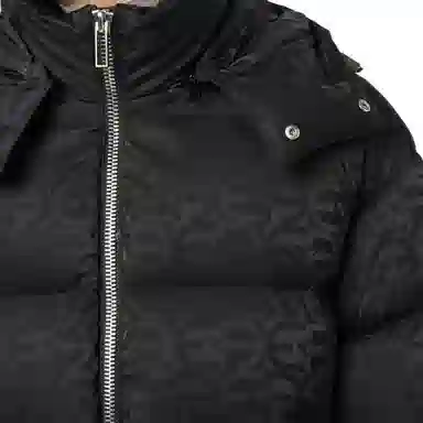 Emporio Armani FW22 Classic Logo Print Jacket Black