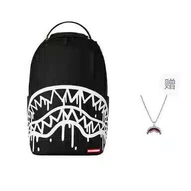 Sprayground Shark Logo Black Backpack