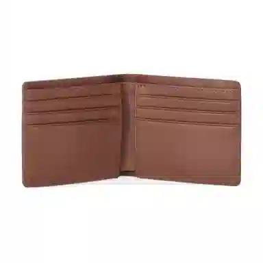 Carhartt WIP Logo Leather Wallet Brown