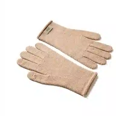 玖慕 韩版 百搭加厚保暖户外针织毛线 绵羊毛 绒线手套 女款