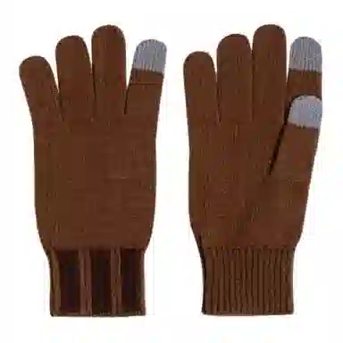 adidas Acrylic Gloves Brown