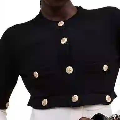 CHANEL SS22 Cardigan Black