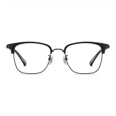 苍木优品 超轻纯钛半框近视镜框复古斯文理工可配度数大框眼睛架 功能性眼镜 男女同款情侣款