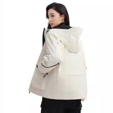 鸭鸭 时尚一衣三穿连帽羽绒服 女款