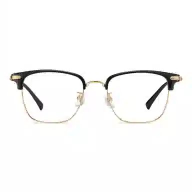 苍木优品 超轻纯钛半框近视镜框复古斯文理工可配度数大框眼睛架 功能性眼镜 男女同款情侣款