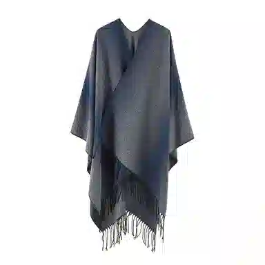 梦特娇 日常通勤常规简约空调房双面穿搭流苏 披肩 女