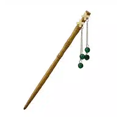 流苏步摇新中式 圣所 松竹影 木 发簪 女款